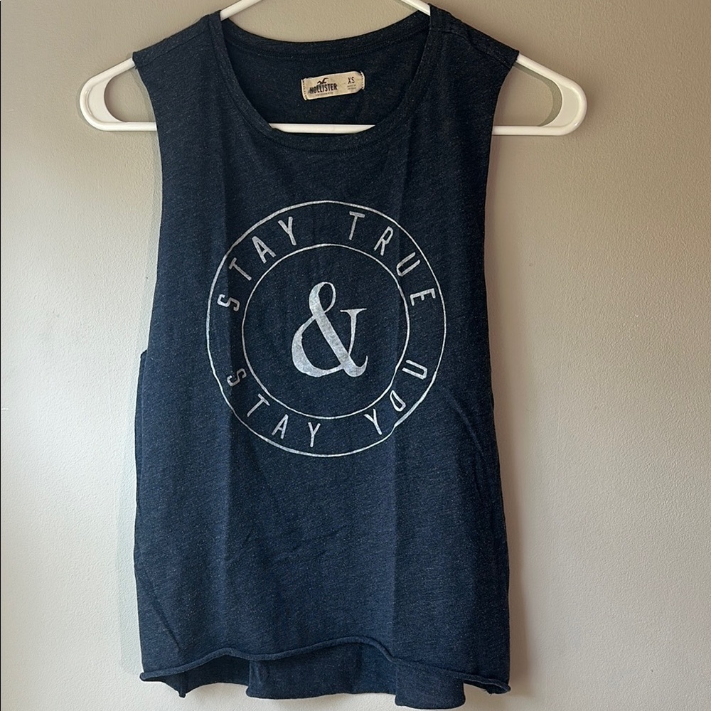 Hollister Navy Blue Tank Top
